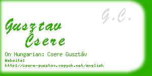 gusztav csere business card
